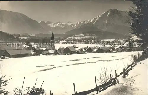 Altaussee im Winter Alpenpanorama Kat. Altaussee