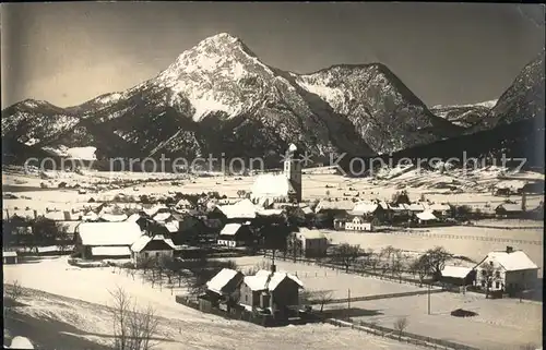 Groebming Steiermark Ortsansicht mit Kirche Stoderzinken Kemetgebirge Kat. Groebming