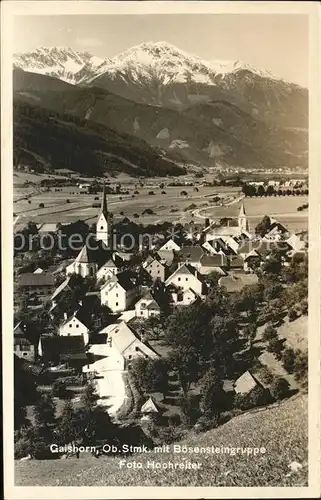 Gaishorn See Ortsansicht mit Kirche und Boesensteingruppe Rottenmanner Tauern Kat. Gaishorn am See