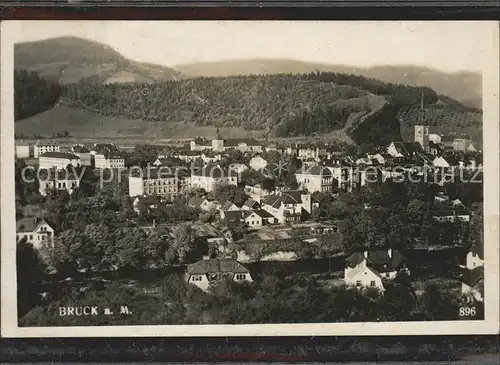 Bruck Mur Steiermark Ortsansicht mit Kirche Kat. Bruck an der Mur