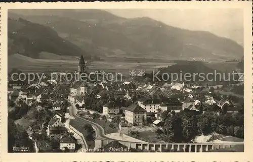 Judenburg Steiermark Ortsansicht mit Kirche Bruecke Alpen Kat. Judenburg