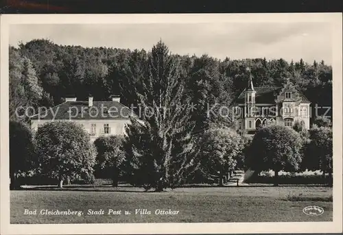 Bad Gleichenberg Villa Stadt Pest und Villa Ottokar Kat. Bad Gleichenberg