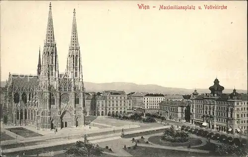 Wien Maximiliansplatz und Votivkirche Kat. Wien