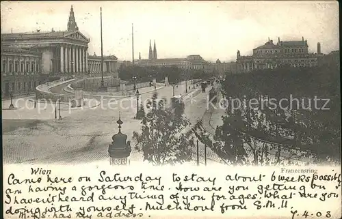 Wien Franzensring Kat. Wien