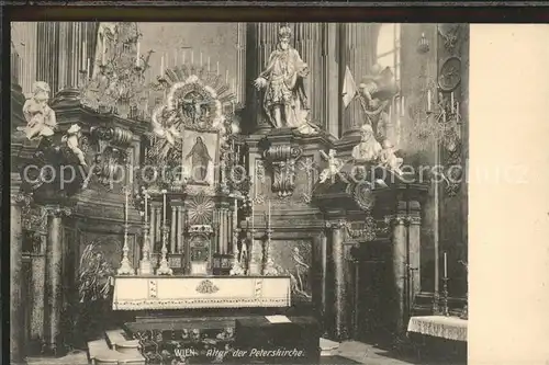 Wien Altar der Peterskirche Kat. Wien