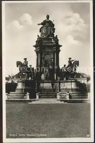 Wien Maria Theresia Denkmal Kat. Wien