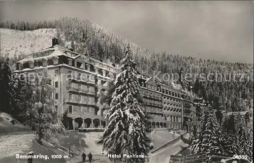 Semmering Niederoesterreich Hotel Panhans Kat. Semmering