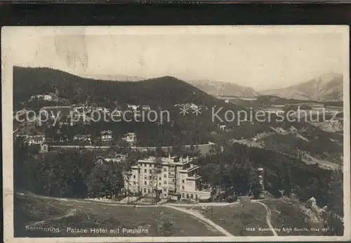 Semmering Niederoesterreich Palace Hotel mit Panhans Kat. Semmering