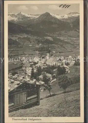 Bad Hofgastein Salzburg Ortsblick mit Alpen Kat. Bad Hofgastein