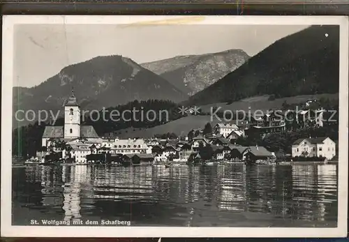 St Wolfgang Salzkammergut am Wolfgangsee mit Schafberg Kat. St. Wolfgang im Salzkammergut