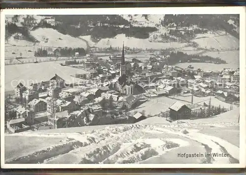 Bad Hofgastein Salzburg Ortsansicht im Winter Kat. Bad Hofgastein