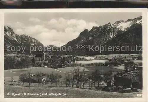 Grossgmain mit Untersberg und Lattengebirge Kat. Grossgmain