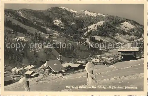 Muehlbach Hochkoenig mit Dientner Schneeberg Kat. Muehlbach am Hochkoenig