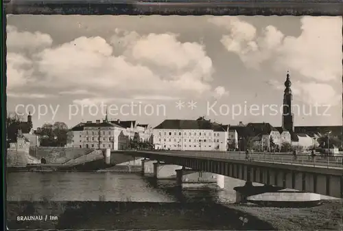 Braunau Inn Oberoesterreich Innbruecke Kat. Braunau am Inn