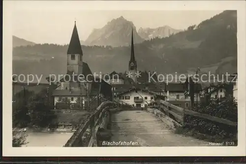 Bischofshofen Bruecke Ortsansicht  Kat. Bischofshofen