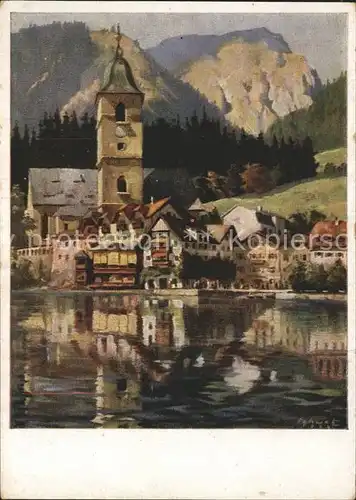 St Wolfgang Salzkammergut am Wolfgangsee Kuenstlerkarte Kat. St. Wolfgang im Salzkammergut