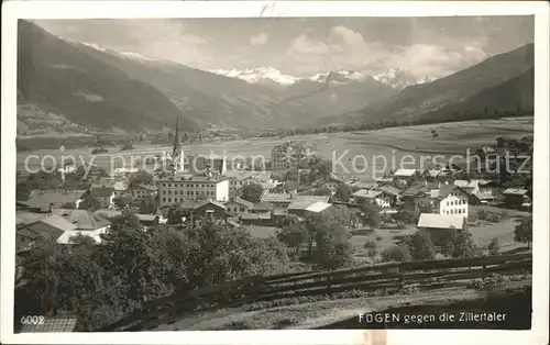 Fuegen Panorama mit Zillertaler Kat. Fuegen Zillertal