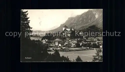 Kufstein Tirol Panorama mit Burg Kat. Kufstein