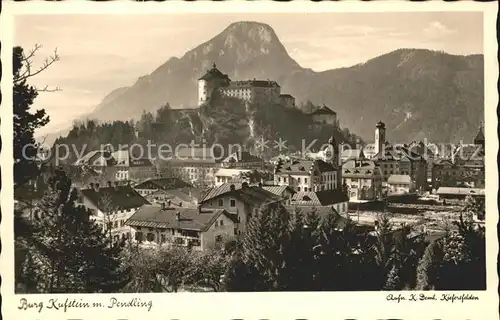 Kufstein Tirol Burg mit Pendling Kat. Kufstein