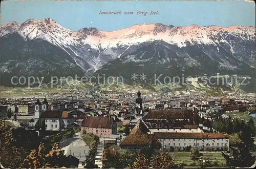 Innsbruck Panorama vom Berg Isel Kat. Innsbruck