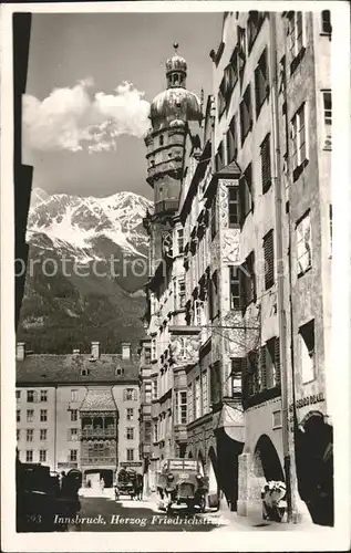 Innsbruck Herzog Friedrichstrasse Autos Kat. Innsbruck