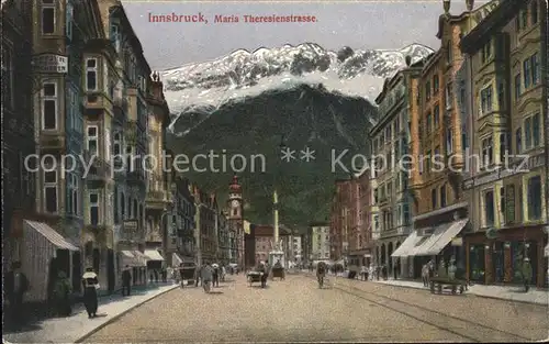 Innsbruck Maria Theresienstrasse Saeule Kat. Innsbruck