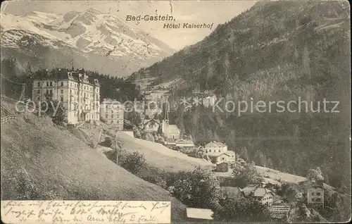 Bad Gastein Hotel Kaiserhof Kat. Bad Gastein