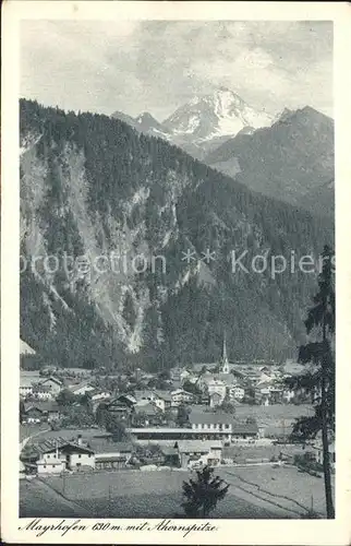 Mayrhofen Zillertal Panorama mit Ahornspitze Kat. Mayrhofen