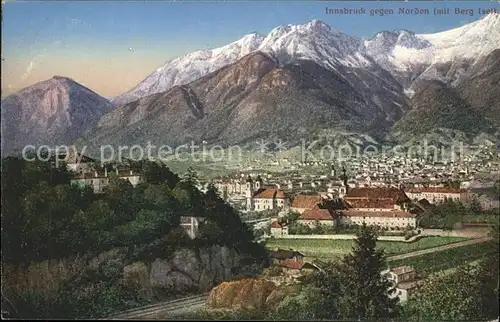 Innsbruck Panorama gegen Norden  Kat. Innsbruck