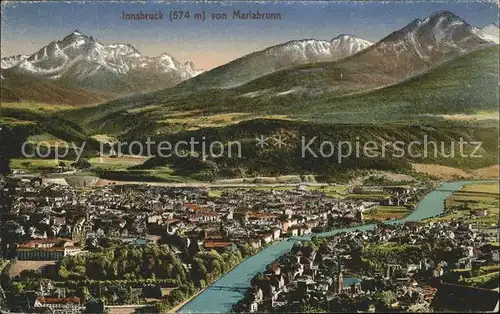 Innsbruck Panorama von Mariabrunn Kat. Innsbruck