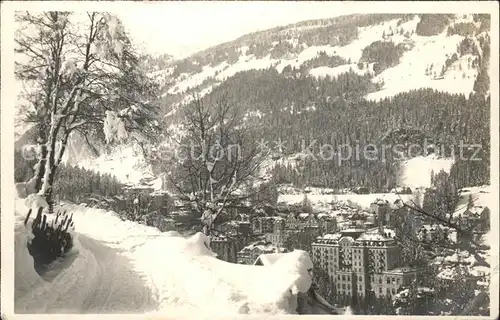 Bad Gastein Panorama im Schnee Kat. Bad Gastein