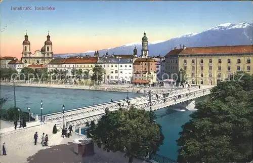 Innsbruck Panorama mit Innbruecke Kat. Innsbruck