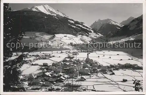 Mittersill Oberpinzgau Panorama im Schnee Kat. Mittersill