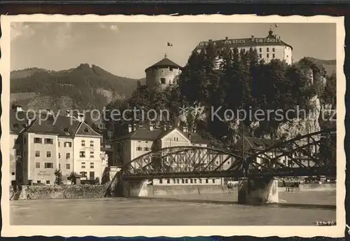 Kufstein Tirol Panorama mit Bruecke Kat. Kufstein