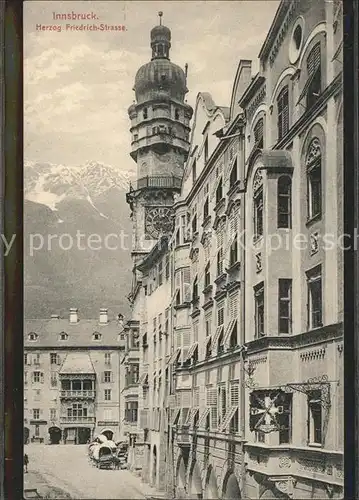 Innsbruck Herzog Friedrichstrasse Goldenes Dachl Kat. Innsbruck