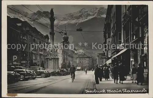 Innsbruck Maria Theresienstrasse Autos Kat. Innsbruck