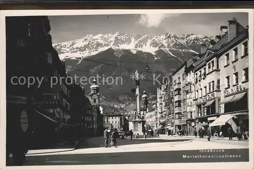 Innsbruck Maria Theresienstrasse Kat. Innsbruck