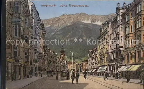 Innsbruck Maria Theresienstrasse Kuenstlerkarte Kat. Innsbruck