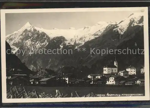 Kaprun Panorama mit Kitzsteinhorn Kat. Kaprun