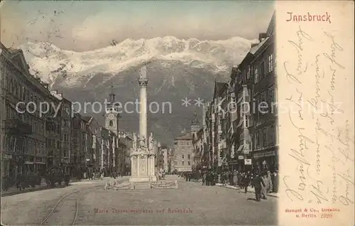 Innsbruck Maria Theresienstrasse Saeule  Kat. Innsbruck