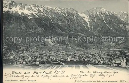Innsbruck Panorama  Kat. Innsbruck