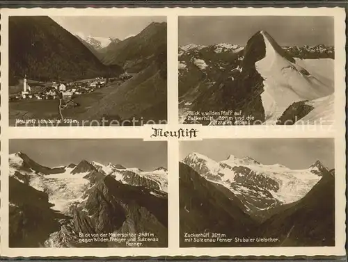 Neustift Stubaital Tirol Zuckerhuetl  Kat. Neustift im Stubaital