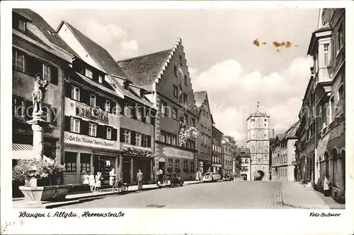 Wangen Allgaeu Herrenstrasse Brunnen Kat. Wangen im Allgaeu