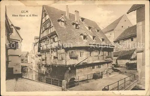 Ulm Donau Altes Haus an der Blau Kat. Ulm