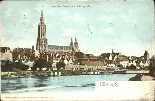 Ulm Donau Donaupanorama Kat. Ulm