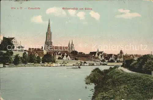 Ulm Donau Donau Panorama  Kat. Ulm