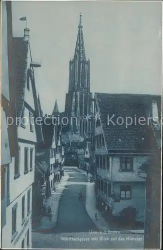 Ulm Donau Wallfischgasse Muenster Kat. Ulm