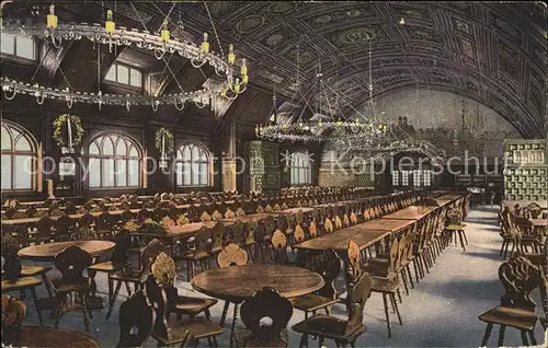 Muenchen Koenigliches Hofbraeuhaus Festsaal Kat. Muenchen