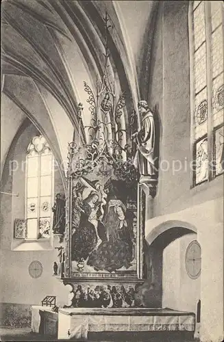 Pasing Kirche zu Blutenburg Maria Verkuendung Seitenaltar Kat. Muenchen