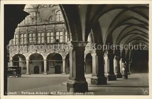 Luebeck Rathaus Arkaden  Kat. Luebeck